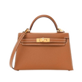 HERMES KELLY II SELLIER MINI BAG - BROWN