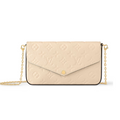 LOUIS VUITTON POCHETTE FELICIE CLUTCH - CREAM